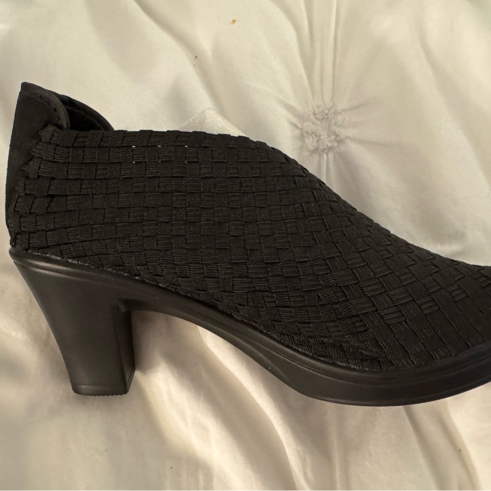 Bernie Mev Black Heeled Bootie - Sz 39
